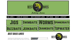 Desktop Screenshot of bestbassfishinglures.com